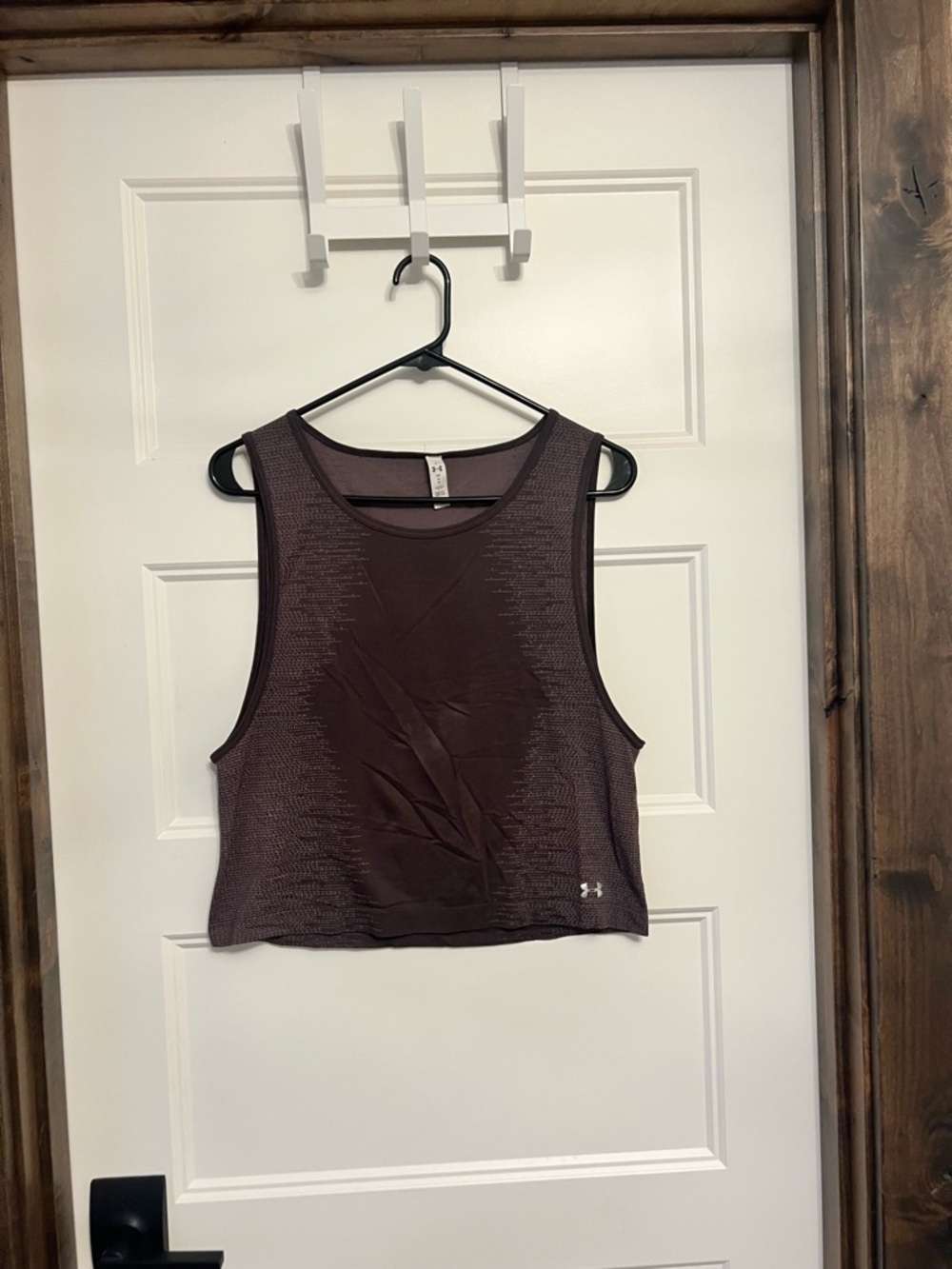 Under Armour Women's Maroon Cropped Muscle Tank